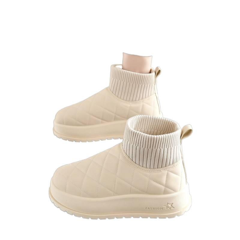 Thick-soled Snow Boots New Winter Velvet Maternity Short Boots Warm Bread Cotton Shoes Size