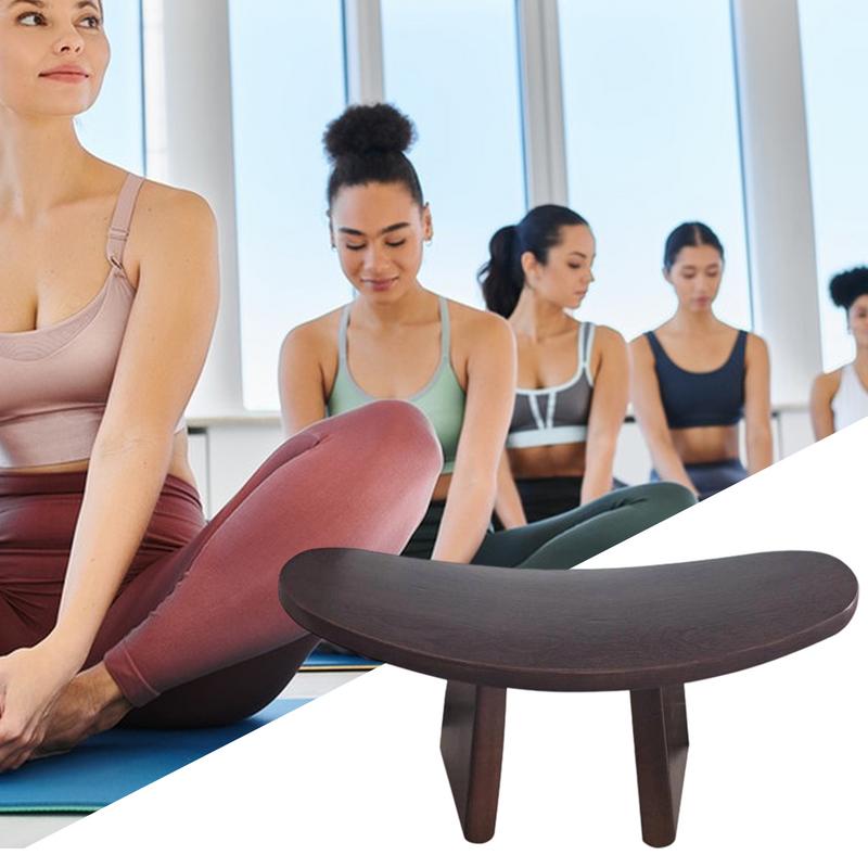 Meditation Stool Prayer Kneeling Chair Wooden Comfortable Versatile Seat For Kneeling Mindfulness Practices Church Worship Home