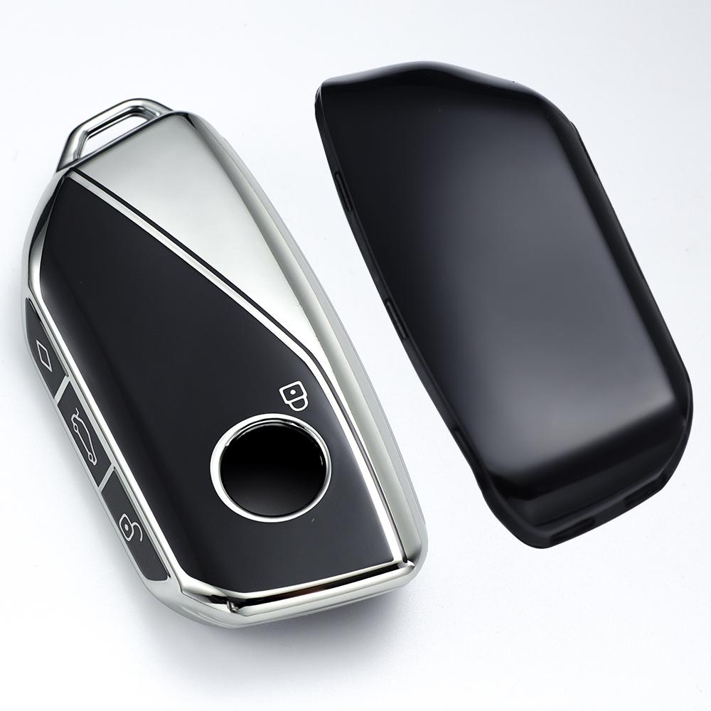 

Мягкий чехол из ТПУ для ключа-брелока, подходит для 2024 2025 BMW IX IM I5 M60 X5 X7 X6 IX I7, пульт автомобильного ключа