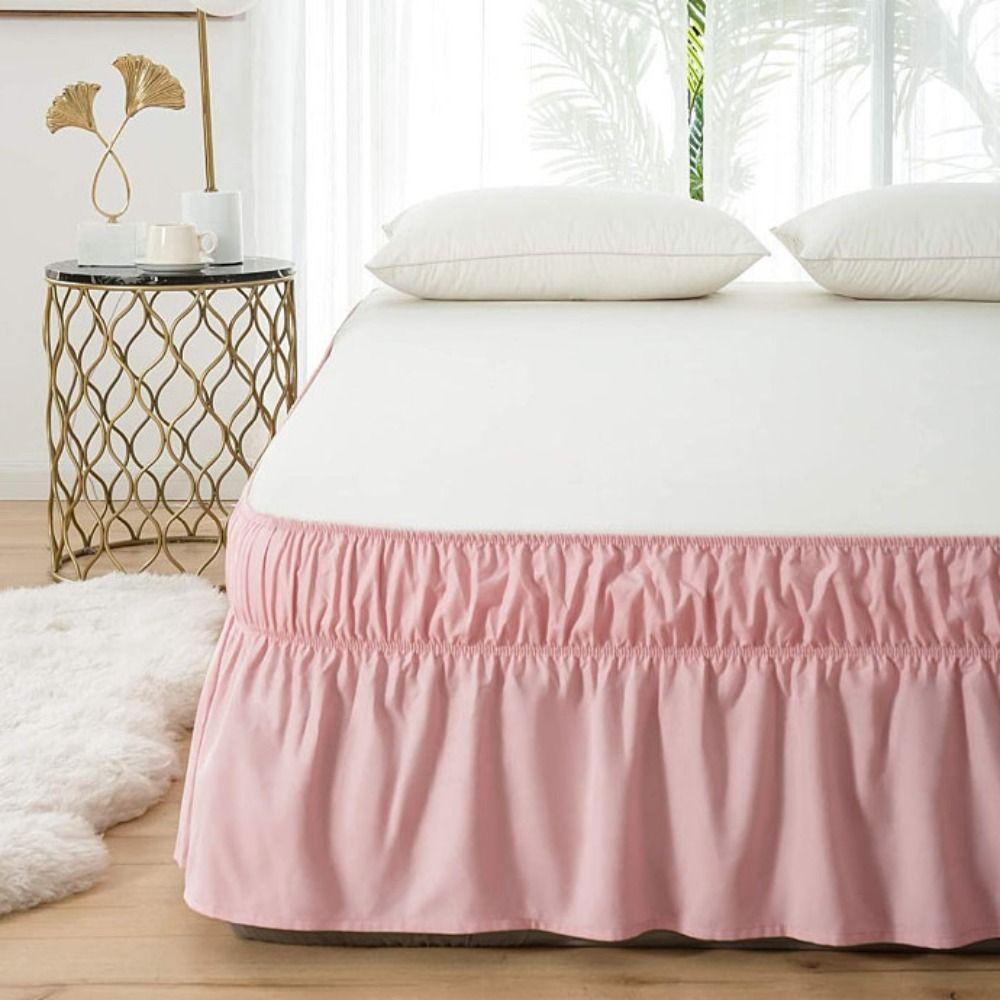 Ruffles Bed Dust Cover Fade Resistant Bed Protector Bed Accessory Bed Skirt  Hotel