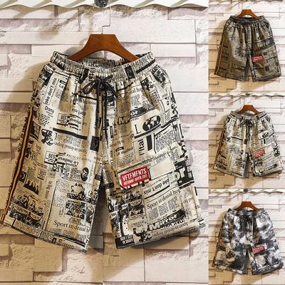 Mens Printed Swimming Beach Surfing Shorts Trousers in Spring and Summer