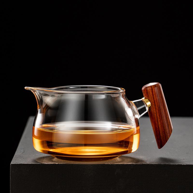 

Чайник-кувшин со съемным фильтром из нержавеющей стали, из утолщенного боросиликатного стекла, с боковой ручкой, защитой от ожогов, универсальный чайный сервиз 350ML прозрачный