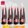 Rubberized Utility Knife with Blade Holder for Wallpaper and Office Use