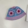 Retro Color Handmade Knitted Fisherman's Hat Children Spring and Autumn Versatile Atmosphere Breathable Washbasin Hat
