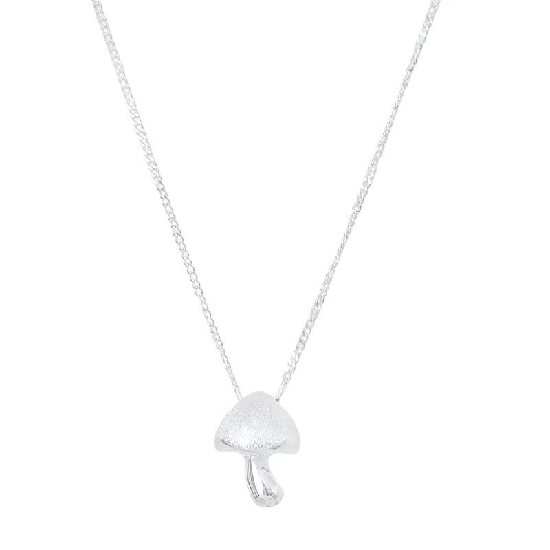 Frosted Mushroom Necklace Women's Fashion New Sweater Chain Autumn and Winter Light Luxury Accessories Women's Sweater Chain