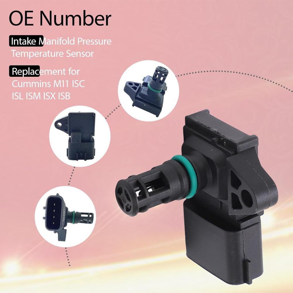 2897334 Intake Manifold Pressure Temperature Sensor, 2897334 Map Air Boost Sensor Replacement for Cummins M11 ISC ISL ISM ISX ISB