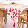 Exquisite Dinning Cover Widely Use Cloth Merry Christmas Pattern Gilded Table Runner for