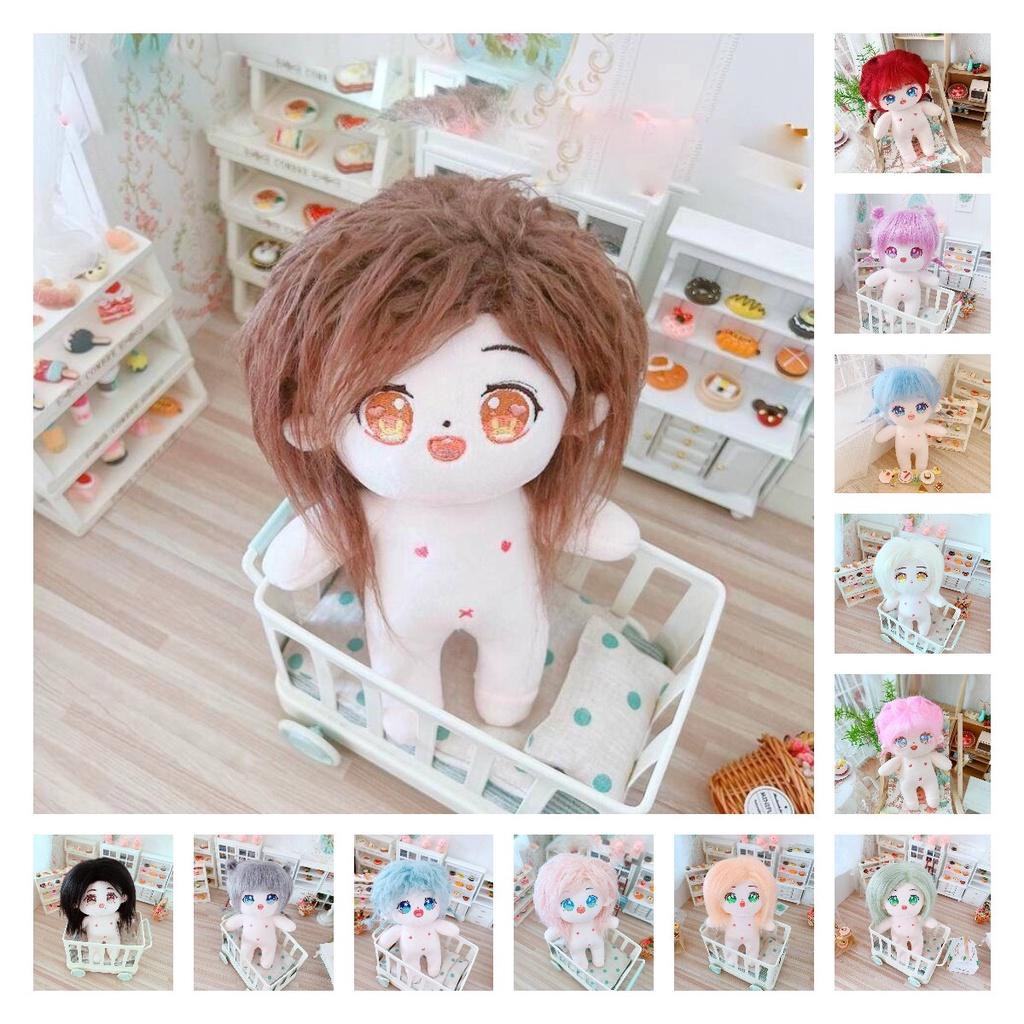 Cute 20cm Plush Cotton Doll With Long And Wavy Hair Toy14738