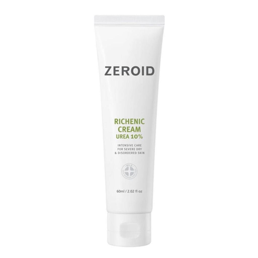 ZEROID Richenic Crema Urea 10% Crema Idratante Intensiva Riparatrice della Barriera 60ml