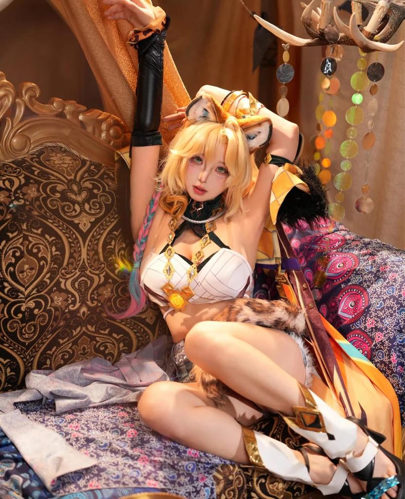 NOKIJP Shironen Wig, Genshin Impact Cosplay, Heat-Resistant, Smooth, Easy To Style, Genshin Impact Hatchet, Shironen, Soul-Forging Flame