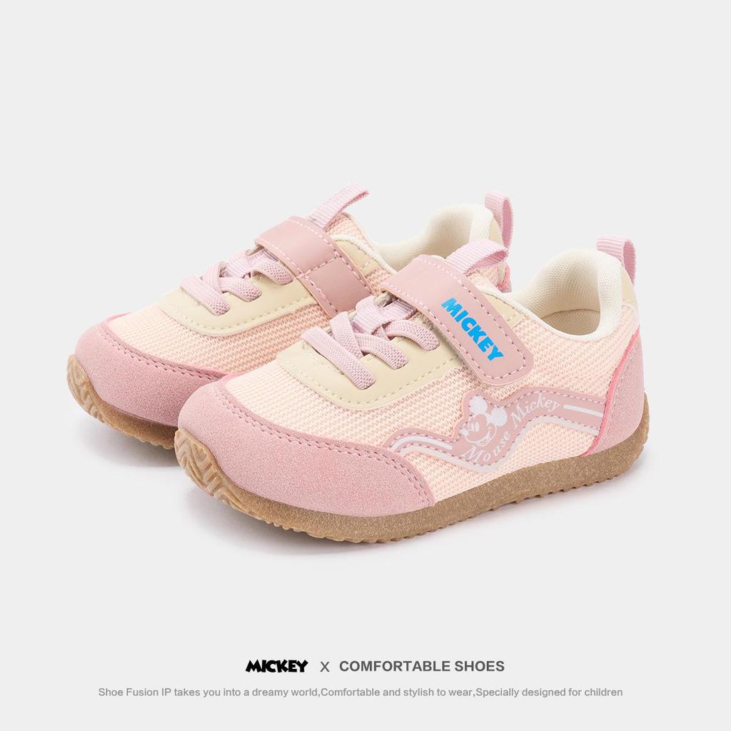 Disney Soft Sole Non-Slip Pink Baby Girl Shoes for Toddlers