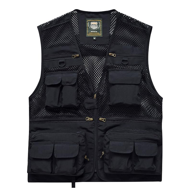 Fishing Work Breathable Outdoor Vest with Multiple for and Emergency Large Size [songlibin] Men's Vest, Vest, Mesh, Pockets, Unisex, Photography,