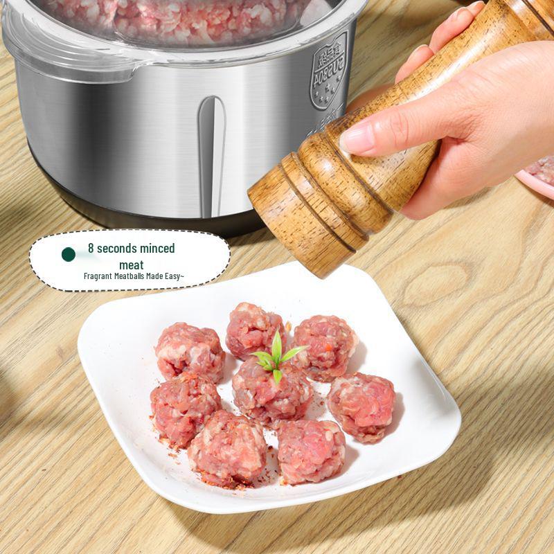 High-Power Stainless Steel Electric Meat Grinder & Multi-functional Commercial Blender for Home Use