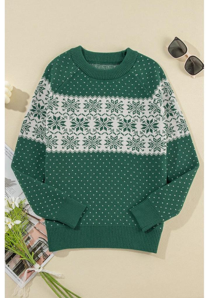 Women's Autumn Round Neck Christmas Sweater - European & American Fashion