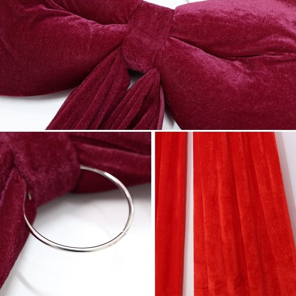 DIY Xmas Tree Topper Bows Solid Color Giant Ribbon Bowknot Large Christmas Bowknot Wall Decor