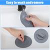 Tub Stopper 4 Pack, 6 inches Large Silicone Drain Plug Bathtub Drain Stopper Flat Suction Cover, Universal Flat Suction Shower Kitchen Cover,
