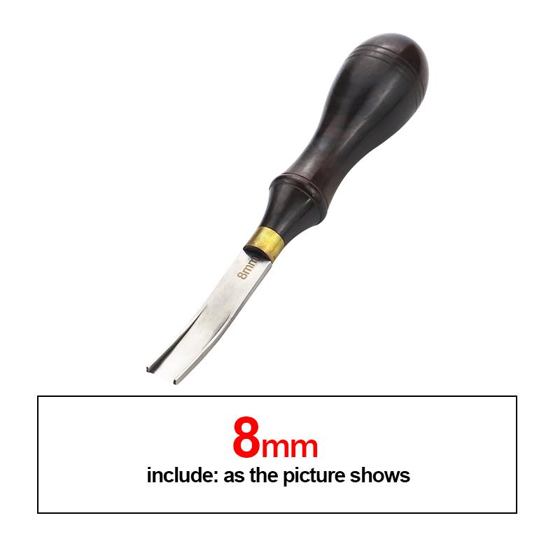 1pc multi size leather edge cutting tool, thinning knife, wooden edge cutting shovel for DIY handmade leather edge cutting tool