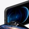 Universe Starry Sky Moon Phone Case Cover for iPhone 17 16 15 14 13 12 11 Pro Max 17 Air Plus Shockproof Soft TPU Shell Fundas