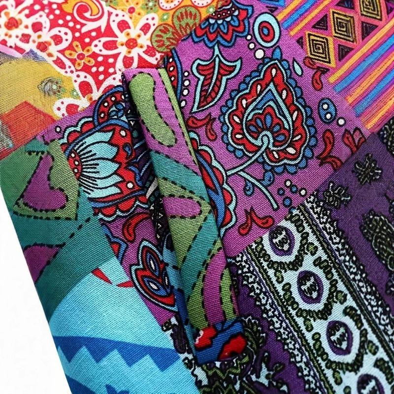 Autumn and winter printed retro loose hooded thermal top women's spring and autumn coat fleece slim fit
