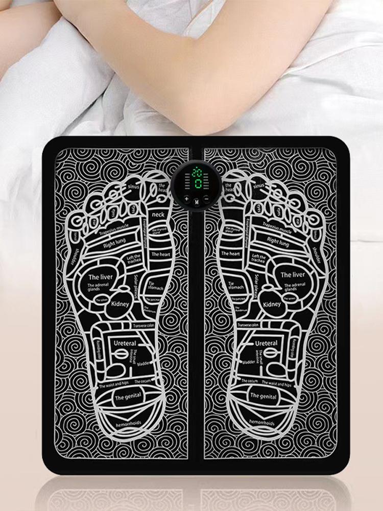 Foot Massager Pad Electric USB Rechargeable Foot Massage Mat with 12 Modes 19 Intensity Foot Care and Relaxing