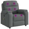 Massage Chair Dark Gray Fabric