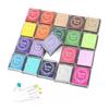Stamp Pad 20 Color Set Colorful Ink Pad Water Based Stamp Handmade DIY Finger Paint Message Card New Year's Card Stamp Christmas Ink Letter School