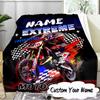 Custom Name Extreme Rider Adventure Blanket  Ideal Bedding Blanket Perfect for Travel, Camping, Living Rooms, Offices, Sofas, Fan Christmas gift