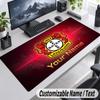 Custom Name Text Mouse Pad Bayer Leverkusen Football Personalized Desk Pad For Work And Gaming