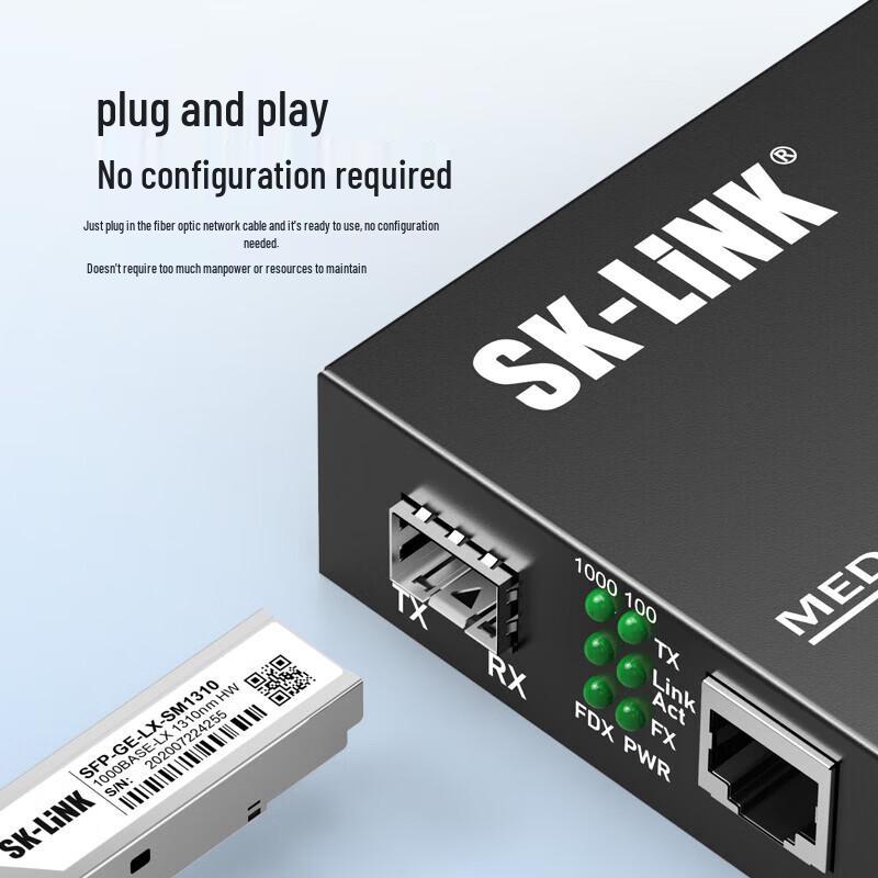SK-LINK Gigabit Fiber Optic Transceiver