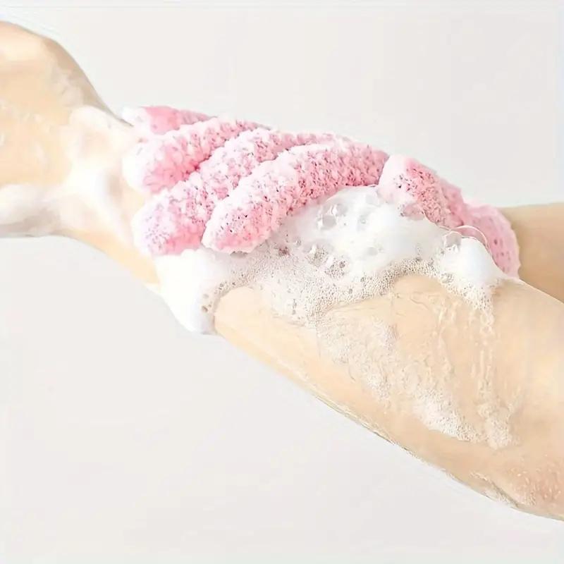 Exfoliating Bath Gloves For Shower - Deep Exfoliating, Body Scrub Shower Scrubber, Shower Exfoliating Gloves For Women & Men, Ba