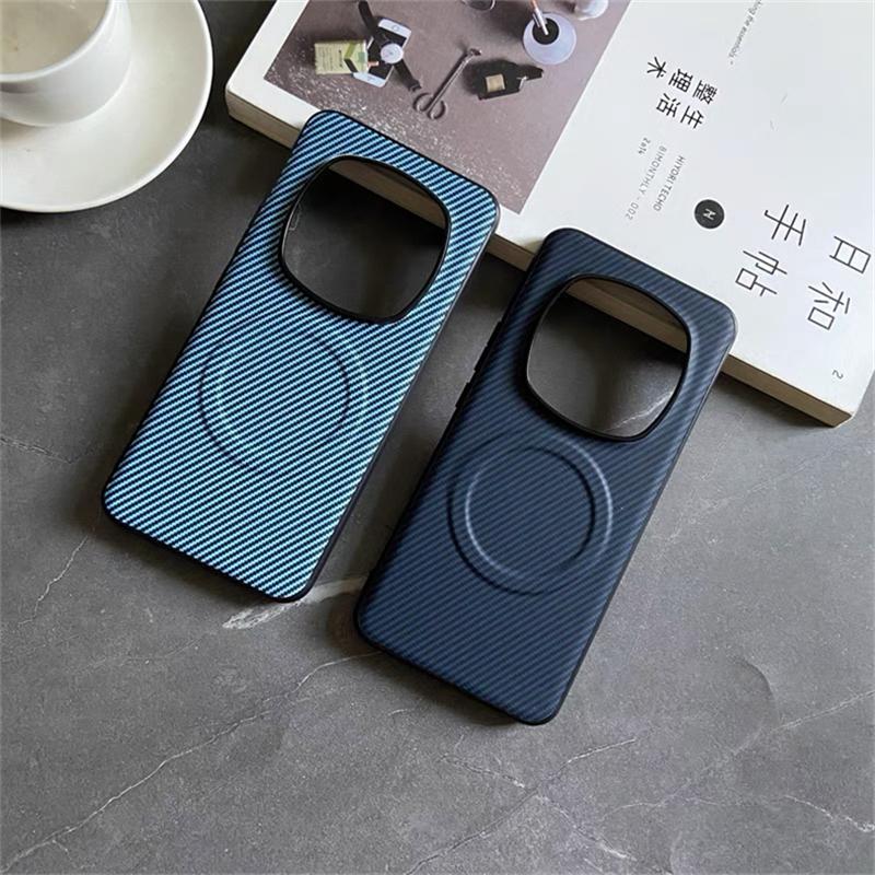 Case For Honor Magic 7 Pro 6 6Pro 5G Magnetic Skin Striped Phone Back Cover For Magic6 7Pro Protect Shell Shockproof Bumper