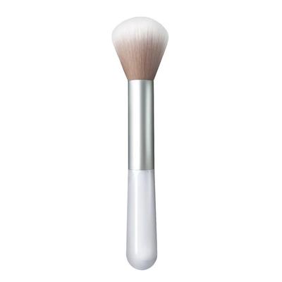 2 Stück Neuer Puder-Rouge-Pinsel aus künstlichen Fasern Weißer Stiel Kunststoff Highlighter-Pinsel Puderpinsel Mode Make-up Werkzeuge Kosmetikpinsel