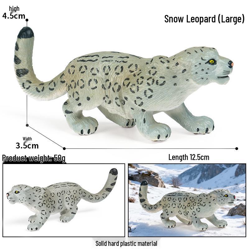 Realistic Animal Models: White Fox, White-tailed Deer, Arctic Fox Children's Gift Toys