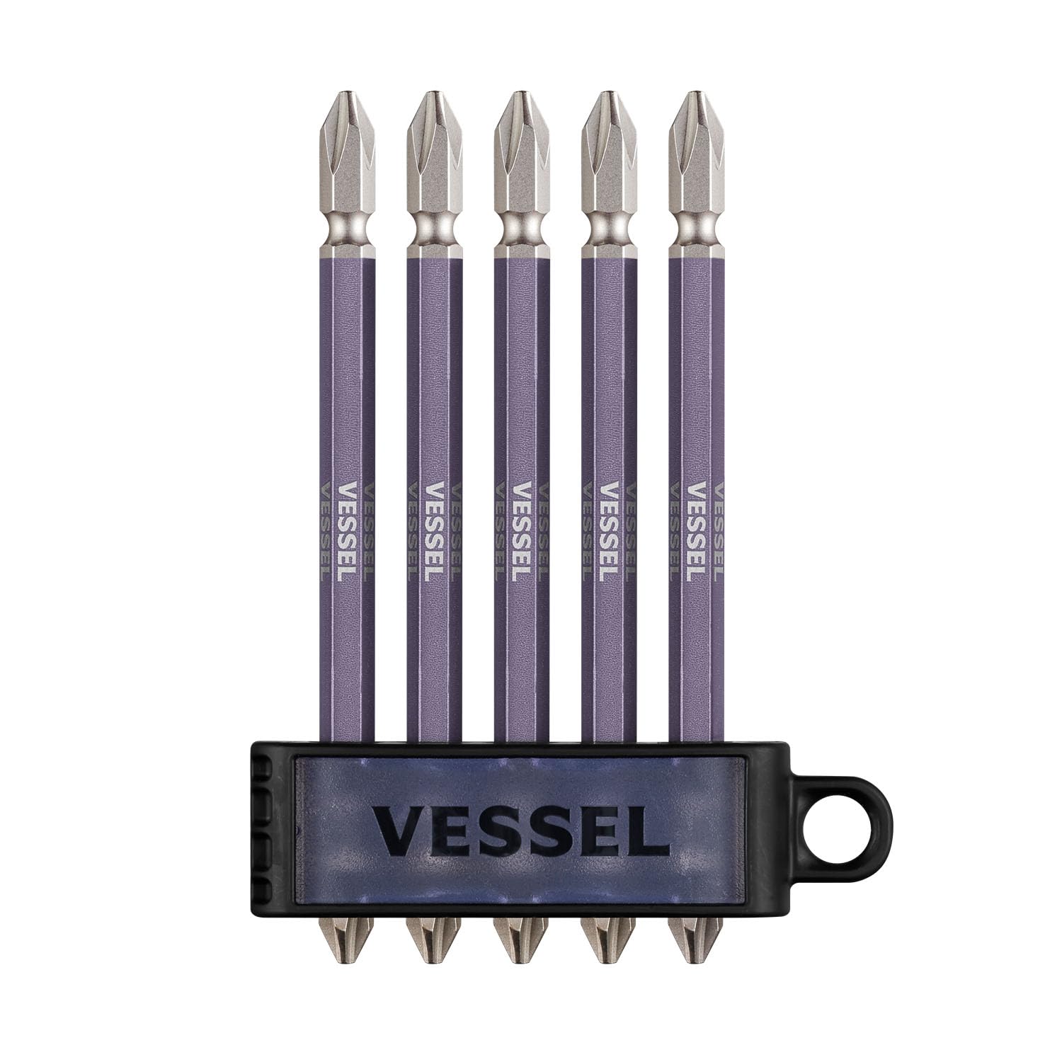 

VESSEL Gosai Bit Galaxy Purple Set of 5 x 110mm Double-headed +2 GS5P-GPU