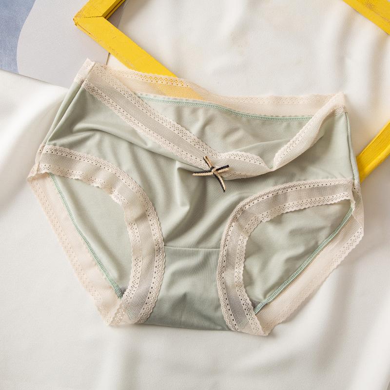 5Pcs Women's Panties Sexy Lace Underpants Bow Lace Briefs Sexy Underwear Low-Rise Pantys Intimates