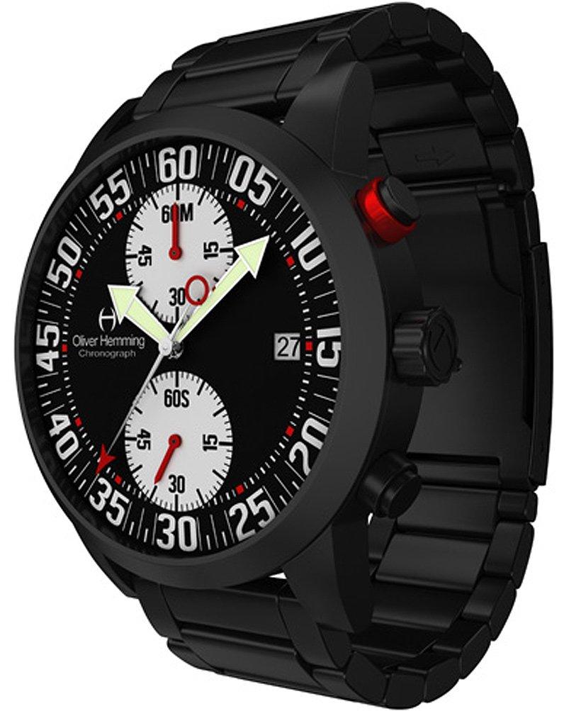 

Oliver Hemming Watch British Brand Japanese Quartz Chronograph WTC17B81BWCDB [Item]