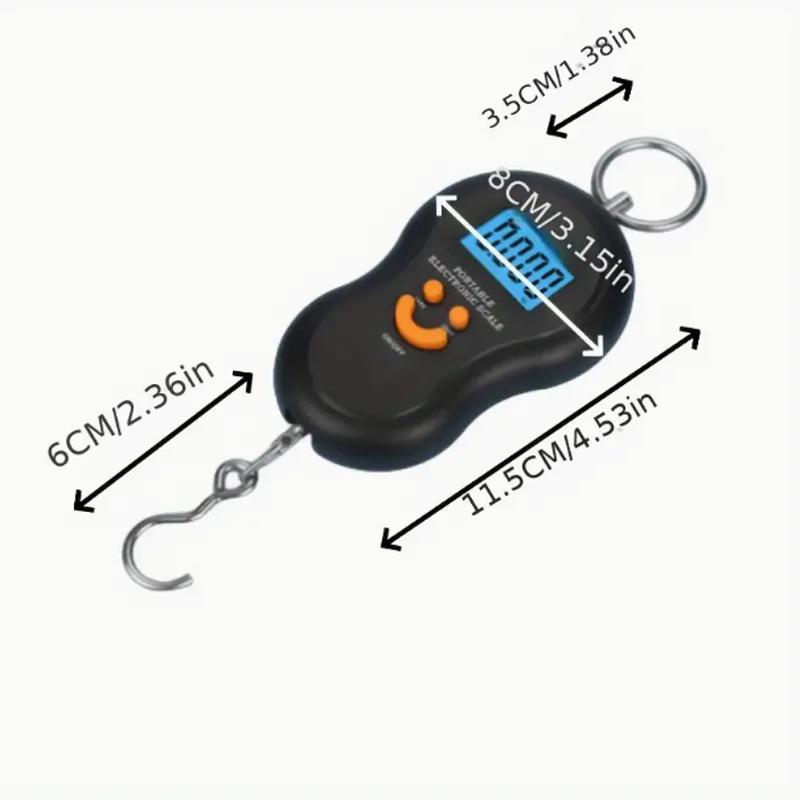 Electronic Portable Gourd Scale with Backlight for Purchasing Vegetables Electronic Scale Hook Portable Weighing 50KG 1PC