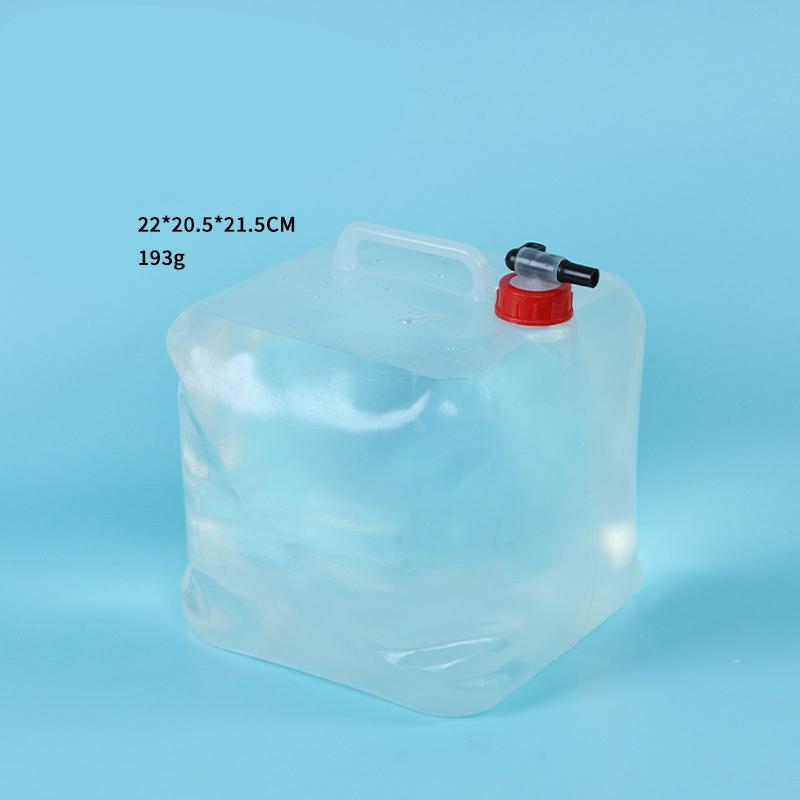 Contenedor de Agua Plegable con Grifo, Jarra de Agua Portátil de Gran Capacidad de Grado Alimenticio para Camping Coche Viajes