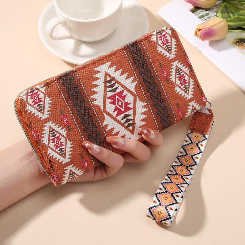 Dame Lommebøker Bohemsk Stil Lang Lommebok - Clutch, Myntpung & Kortholder