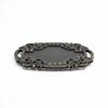 Handcrafted Black Adirondack Carved Wood Serving Tray - Rustic Decorative Wooden Tray with Handles - Farmhouse Decor