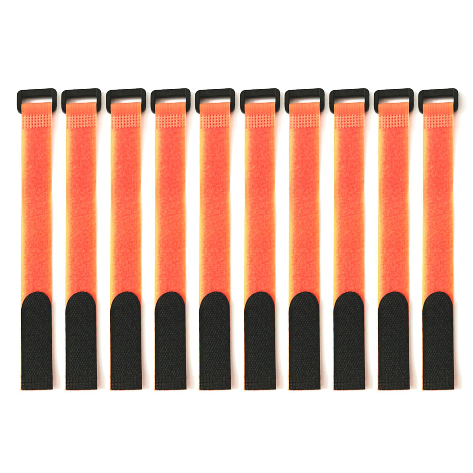 

10 шт. многоразовый держатель для ремня для удочки, ремень, стяжки для рыболовных снастей, держатели для кабеля, рыболовные принадлежности, прочный оранжевый