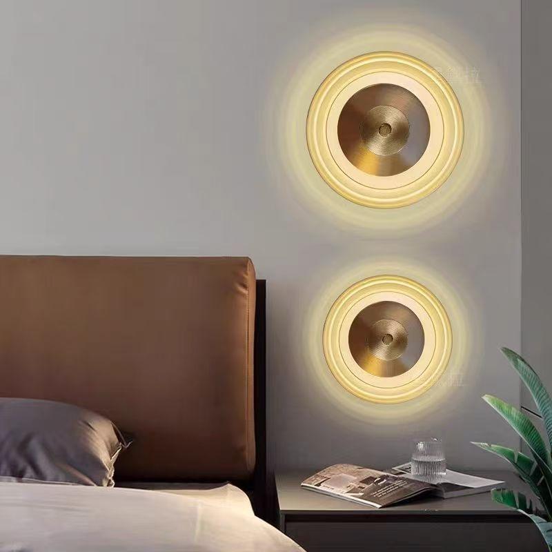 Designer Glass Wall Lamp Led Black Gold Decorative Sconce For Living Room Bedroom Corridor Bedside Background Copper Wall Light