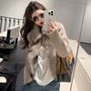 Womens Short Faux Fur Coat Knit Sleeves Slim Fit Winter 2026 Solid Color Casual Outerwear Petite Women