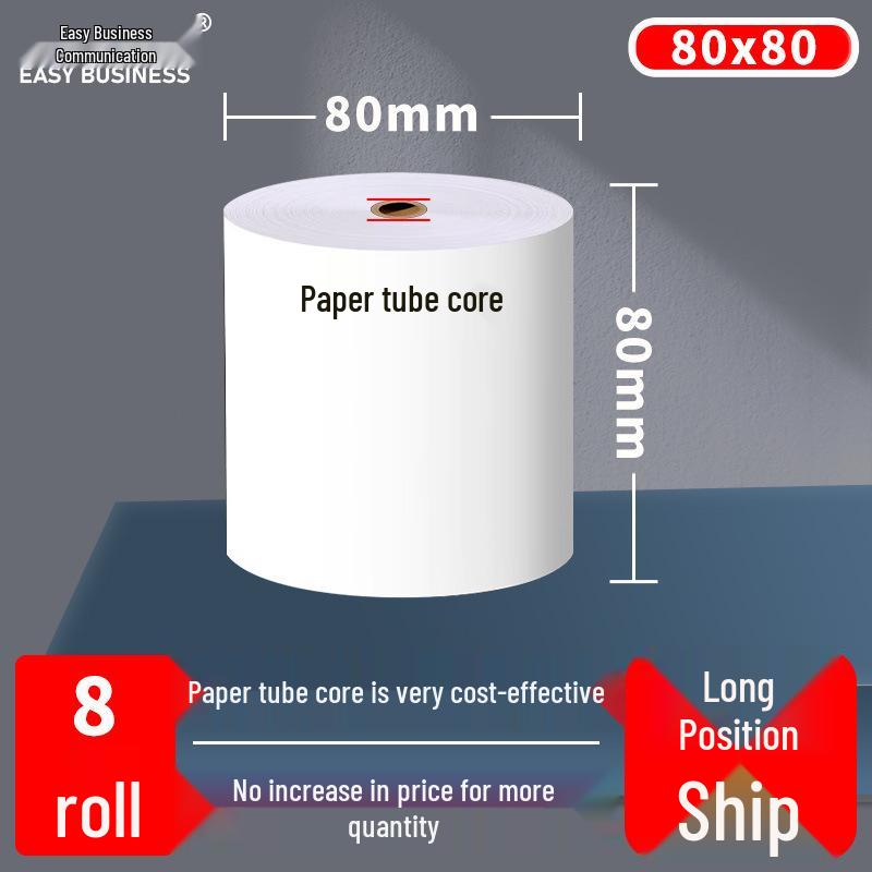 Yi Wu Shang Tong Coreless Thermal Paper Roll 80x80MM for Cash Registers and Takeaways