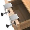 4-Pack Stainless Steel Drawer Clamps, Heavy-Duty Adjustable Installation Jig for Cabinet & Furniture Assembly