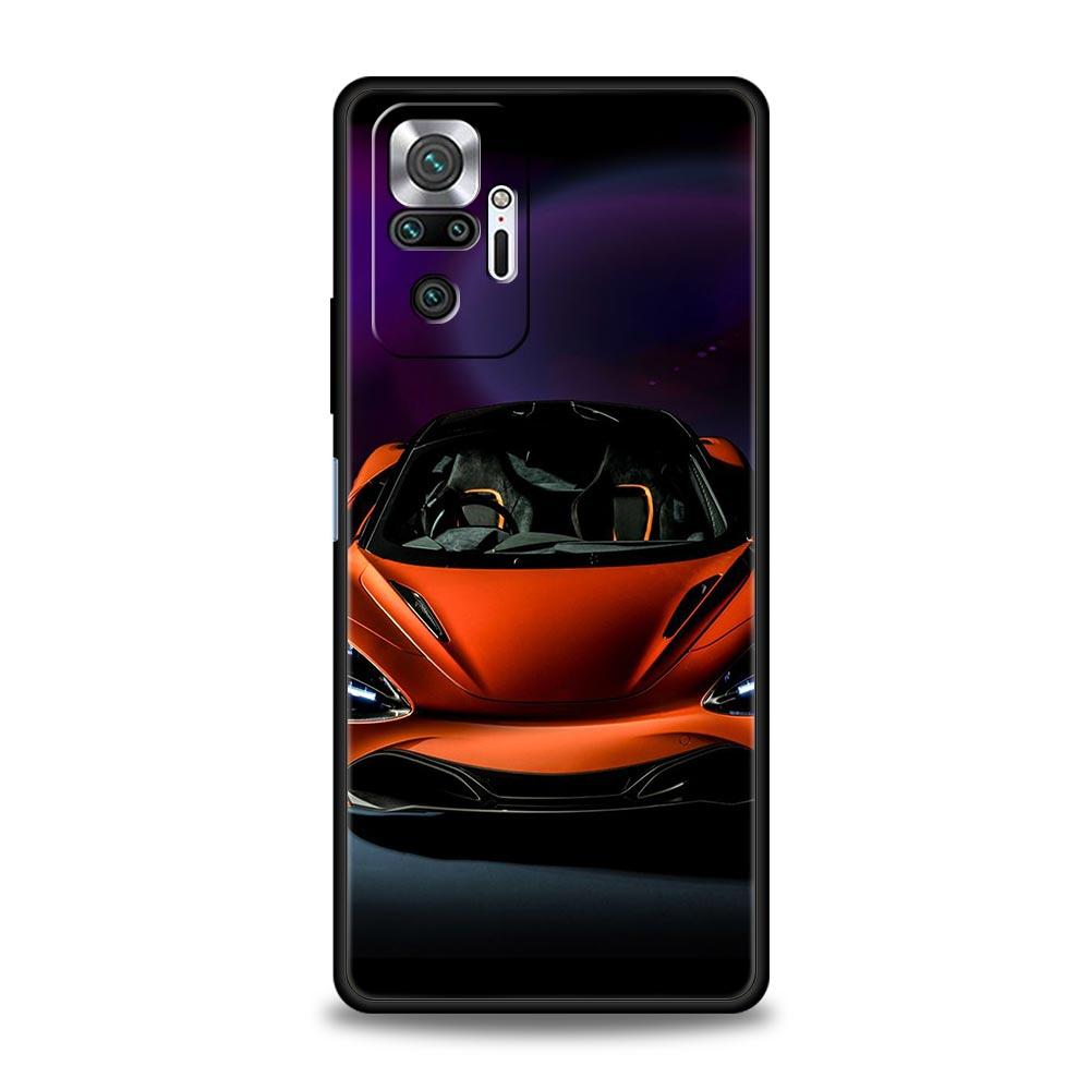 New Sports Car Shape Phone Case For Xiaomi Redmi Note 14 13 5G 10 11 12 Pro Plus 4G 14C 13C 12C 10C Black Cover