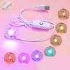 Night Light Resin Silicone Mold Base Bracket Mold with 2 USB Power Lights with Switch Suitable for Diy Table Art Party
