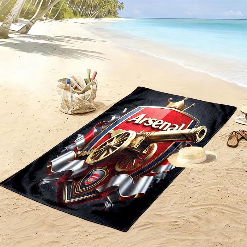 The Gunners logo Print Beach Towel, Large Soft Quick Dry Towel for Beach Camping Swimming
