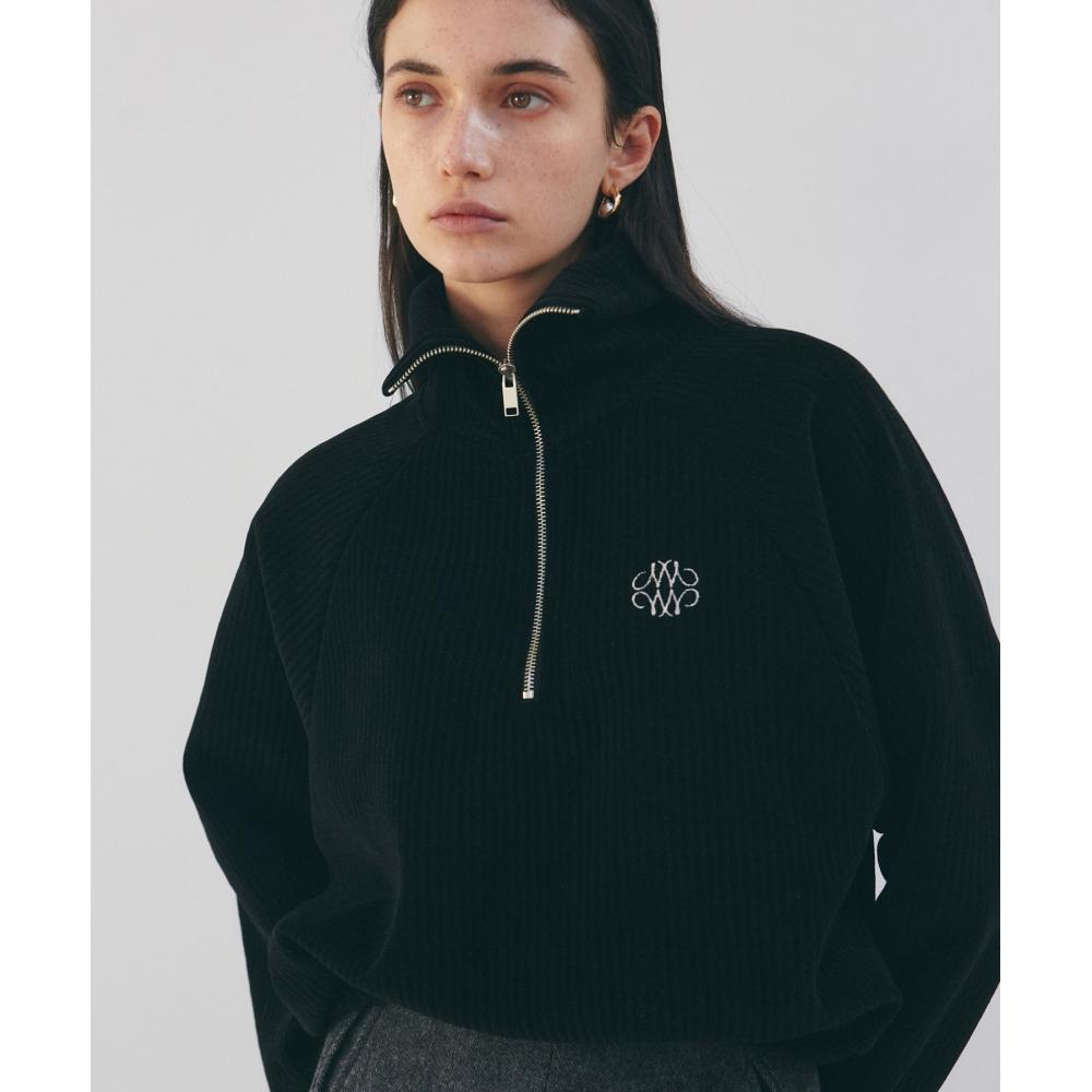 

NICK&NICOLE NICOLE CORDUROY ПОЛОВИННАЯ МОЛНИЯ_ЧЕРНЫЙ