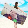 J-John Pork Funny Towel Soft Lightweight Anti-Sand Large Beach Towel Quick-Drying Bath Sports Family